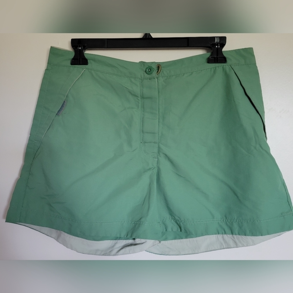 Sportif Womens Green Nylon Shorts Size 8